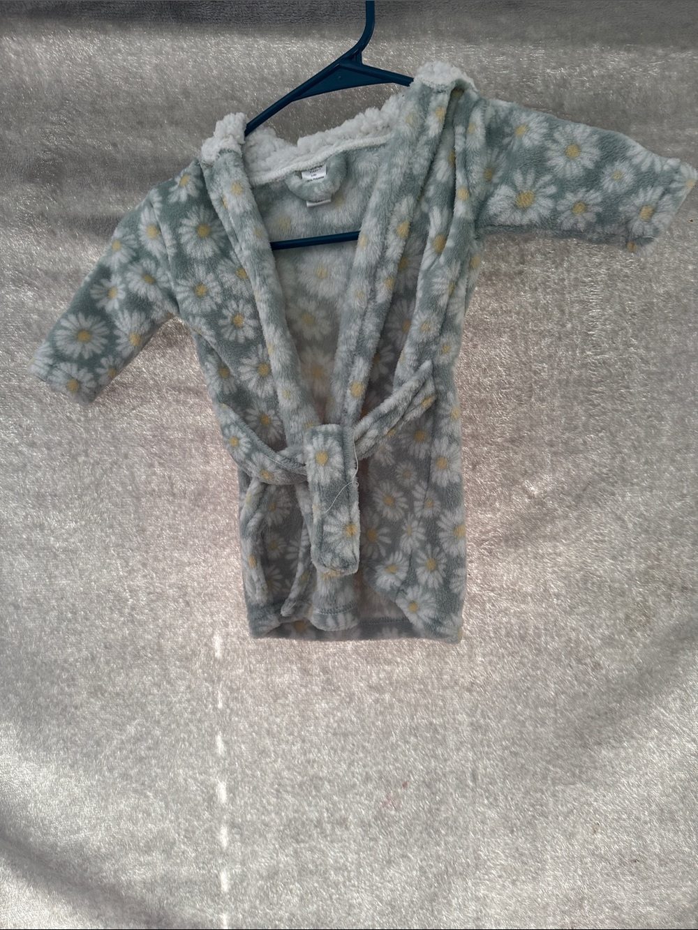 Modern baby green daisy bathrobe 0-9 months